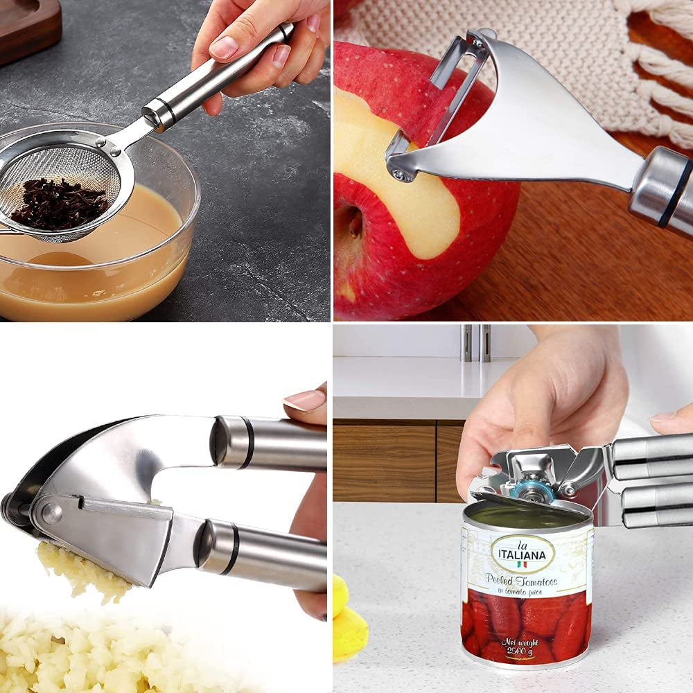 Ultimate Kitchen Utensils Set- 35 Pcs Cooking Utensils & Kitchen Gadgets Tools Set for Nonstick Cookware