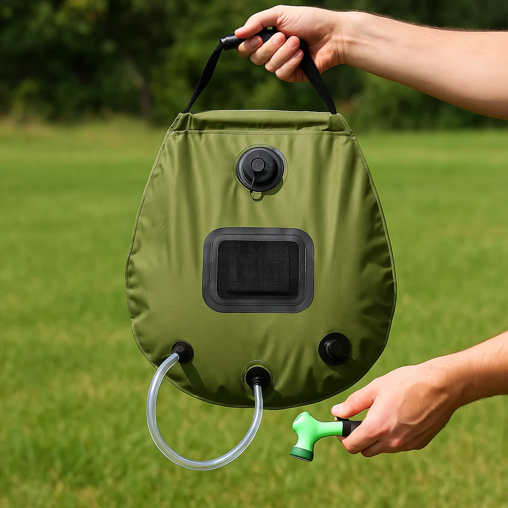 5 Gallon Solar Shower Bag Portable Outdoor Heated Camping Shower