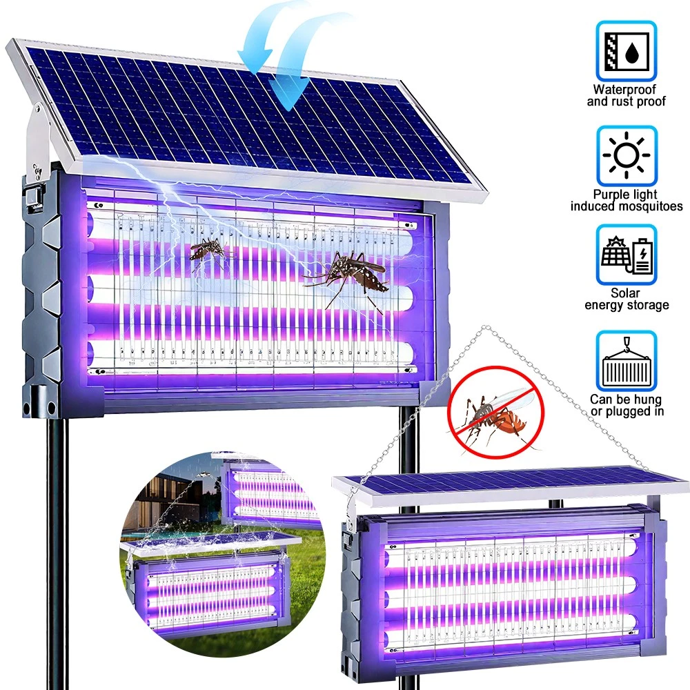 Solar Mosquito Bug Zapper Killer Lights