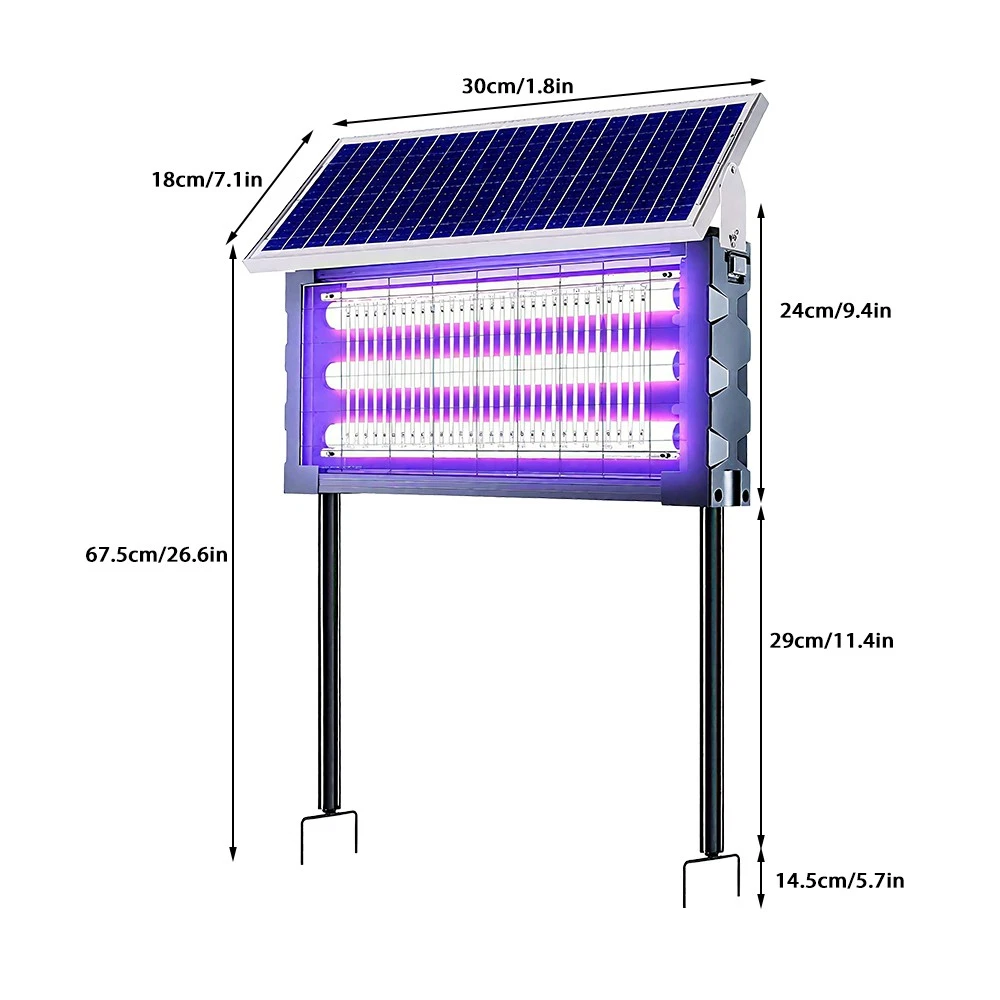 Solar Mosquito Bug Zapper Killer Lights
