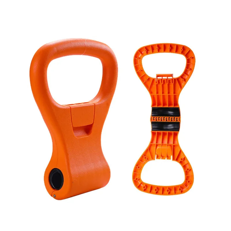 Kettlebell Dumbbell Grip – Adjustable, Lightweight Gym Equipment Handle for Travel Workouts, Fits All Dumbbells