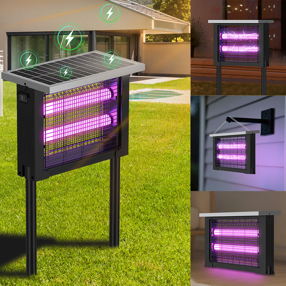 Wireless Portable Solar Bug Zapper with LED