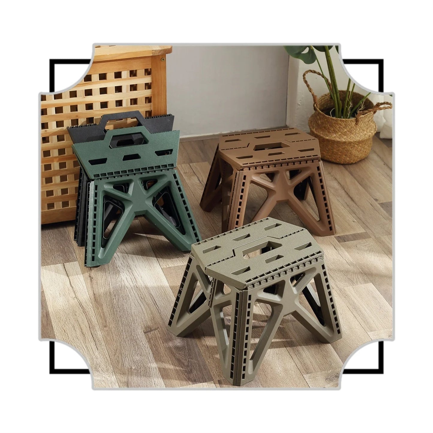 Compact Folding Outdoor Stool – High Load-Bearing Mini Chair for Camping, Beach, Hiking, Fishing, Lightweight Portable Seat Solution
