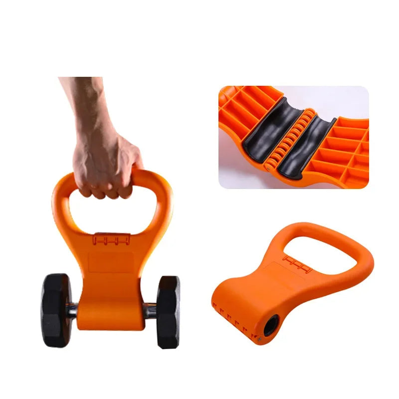 Kettlebell Dumbbell Grip – Adjustable, Lightweight Gym Equipment Handle for Travel Workouts, Fits All Dumbbells