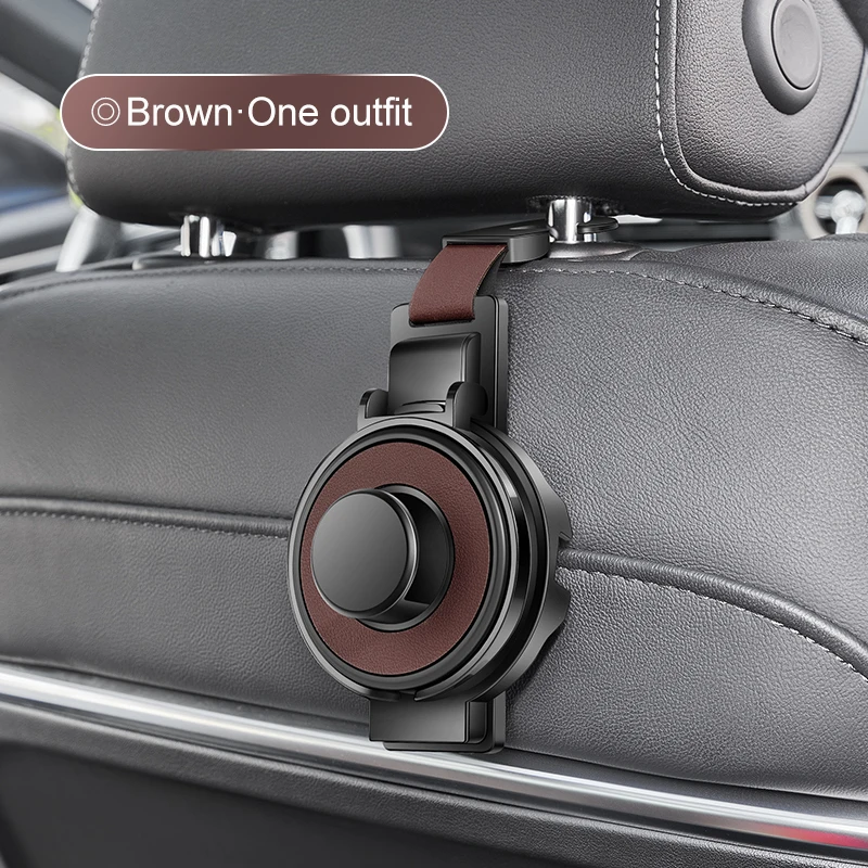 Multi-Purpose Car Seat Headrest Hook & Cup Holder – Ultimate Backseat Organizer for Bags and Drinks
