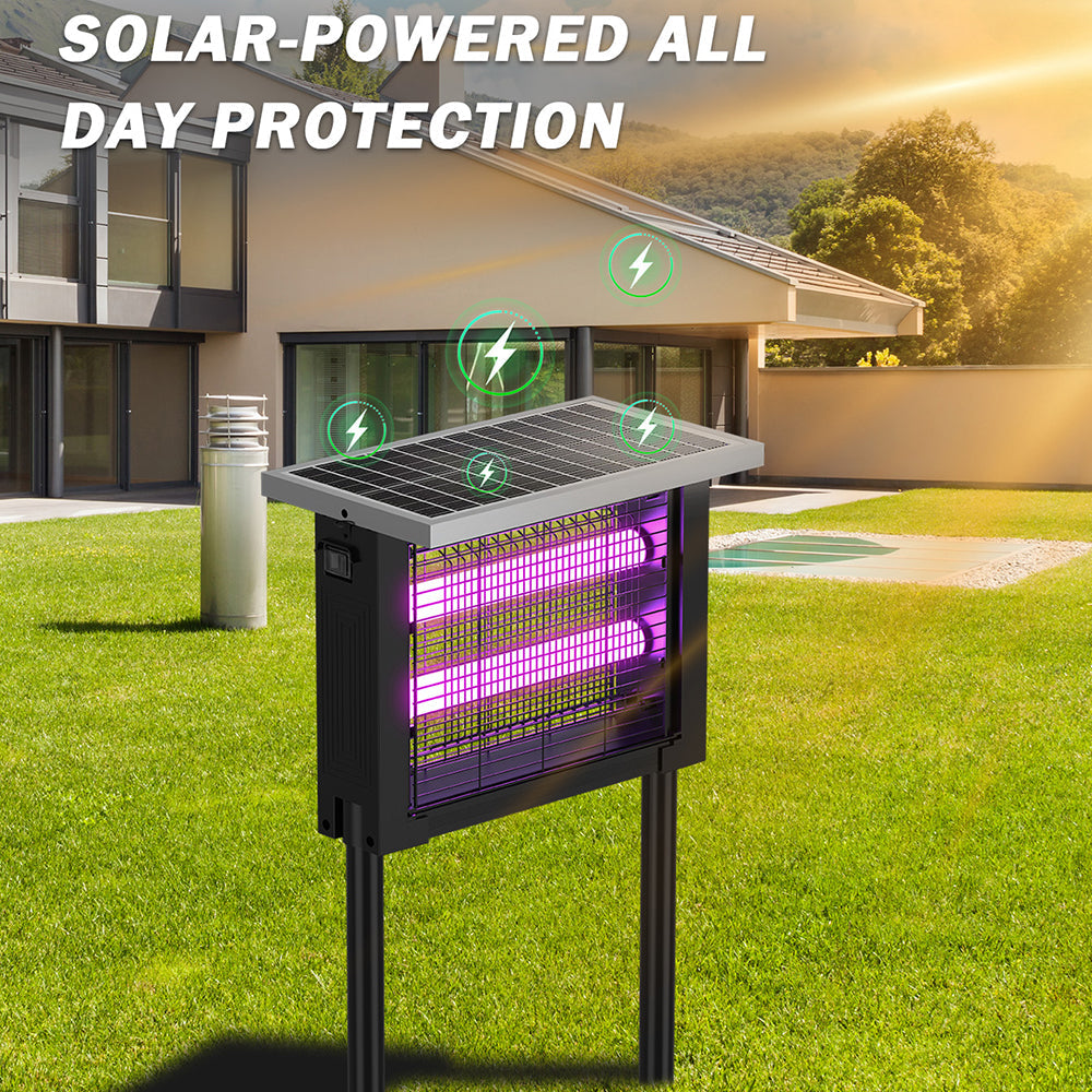 Wireless Portable Solar Bug Zapper with LED