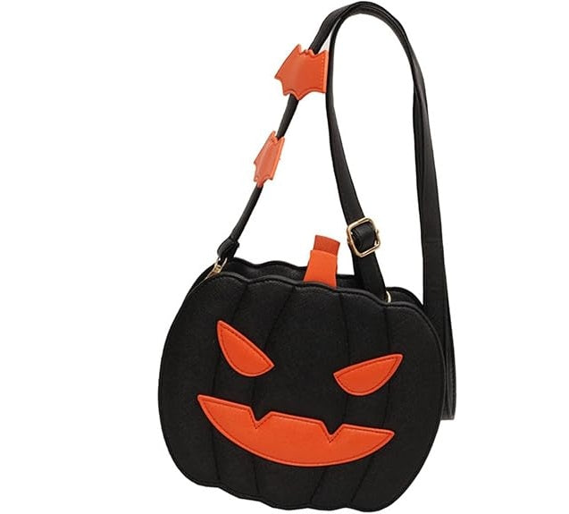 Steampunk Gothic Pumpkin Bag – Funky Crossbody Purse for Women, Teens, and College Students’ Halloween Style