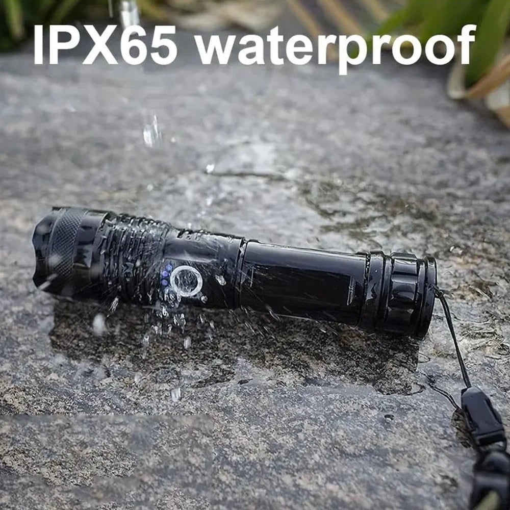 Super Bright LED Tactical Flashlight Rechargeable 100000 LM