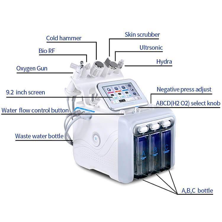 6 in 1 Hydro Dermabrasion Water Deep Skin Peeling Machine