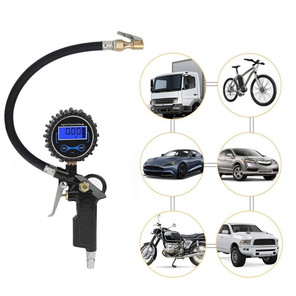 Digital Tire Pressure Gauge with LED LCD – High‑Precision Night Vision Inflator Tool for Cars, SUVs and All Vehicle Maintenance Needs