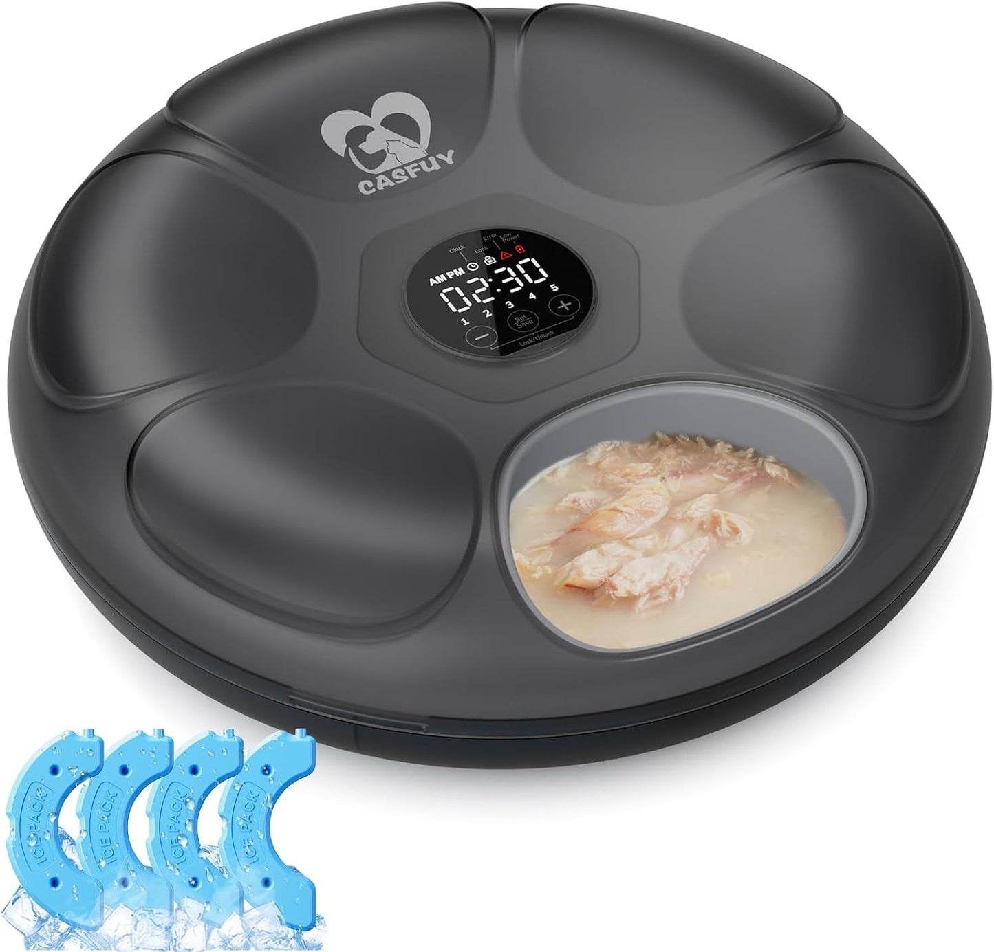 Automatic Cat Food Dispenser Ice Packs for F13-L - Set of 2 Reusable Cold Packs to Keep Pet Food Fresh for Longer