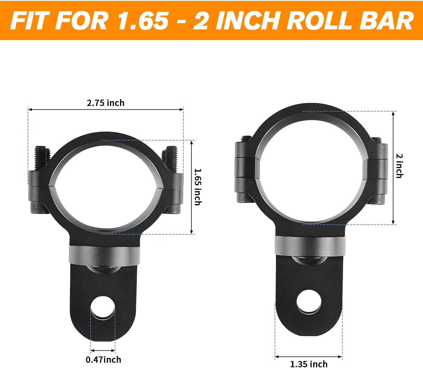 Heavy Duty Adjustable Whip Light Mount