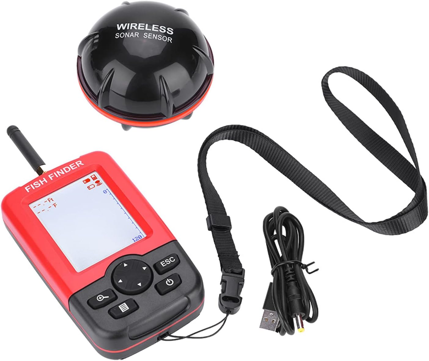 Wireless Fish Finder – Smart Sonar Sensor Depth Echo Sounder for Lake, Sea & Saltwater Fishing Adventures