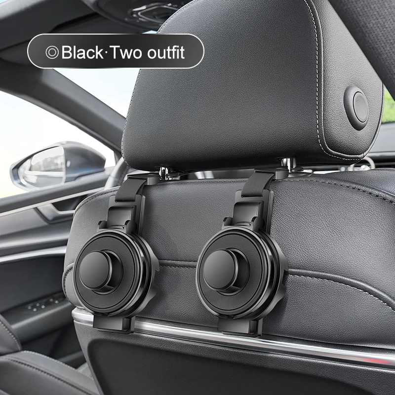 Multi-Purpose Car Seat Headrest Hook & Cup Holder – Ultimate Backseat Organizer for Bags and Drinks