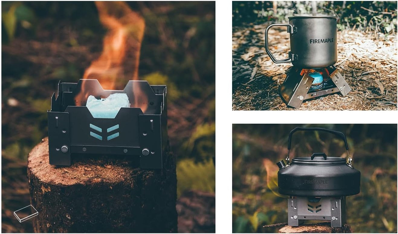 Portable Alcohol Stove for Outdoor Camping – Solid Fuel Folding Burner for Emergency Cooking, Lightweight & Durable Survival Gear