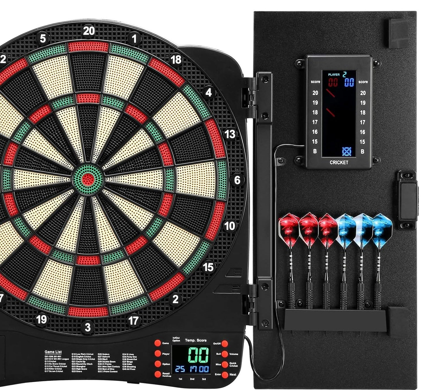 Electronic Dartboard Game with LED Lights – Multiplayer Interactive Indoor Dart Set for Family Fun, Parties, and Skill Training