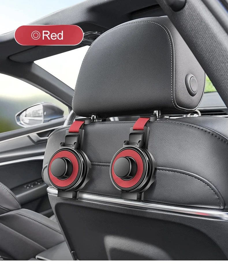 Multi-Purpose Car Seat Headrest Hook & Cup Holder – Ultimate Backseat Organizer for Bags and Drinks
