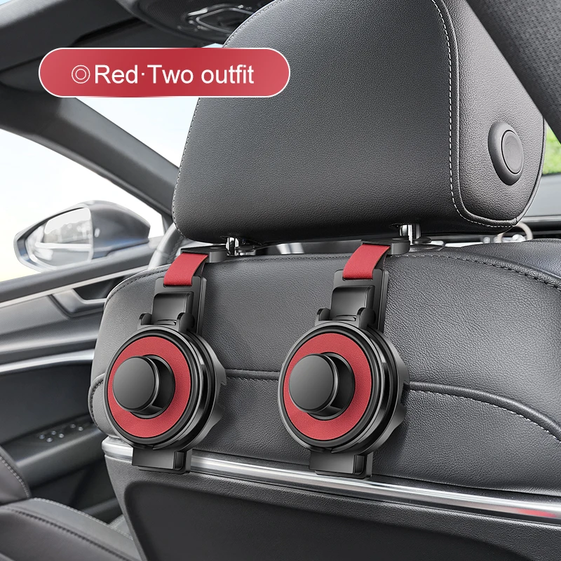 Multi-Purpose Car Seat Headrest Hook & Cup Holder – Ultimate Backseat Organizer for Bags and Drinks