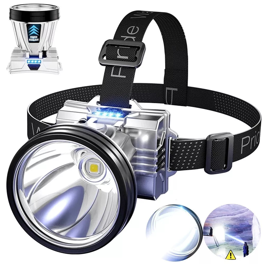 Super Bright Rechargeable High Power Headlamp High Power Head Lamp