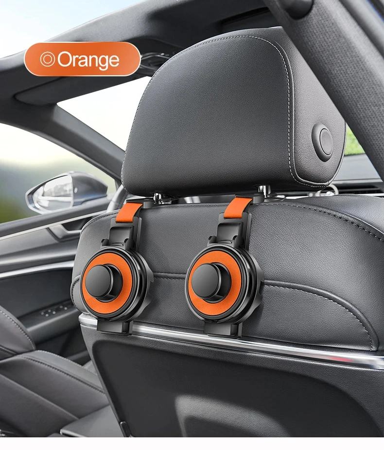 Multi-Purpose Car Seat Headrest Hook & Cup Holder – Ultimate Backseat Organizer for Bags and Drinks