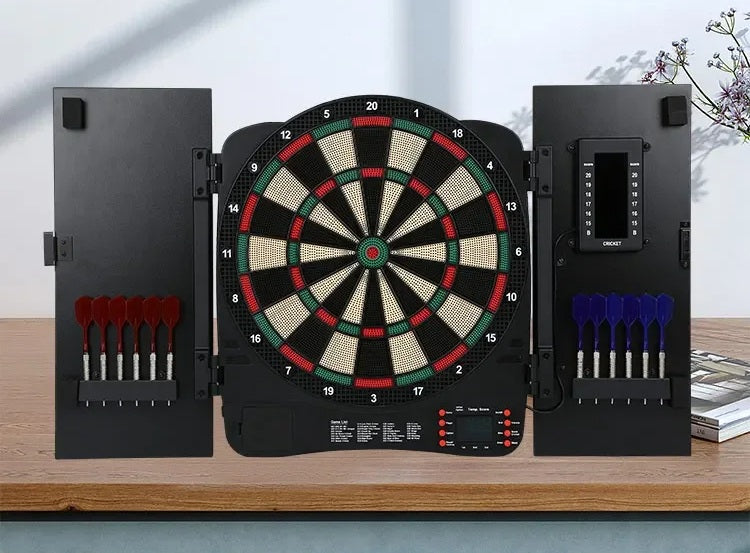 Electronic Dartboard Game with LED Lights – Multiplayer Interactive Indoor Dart Set for Family Fun, Parties, and Skill Training