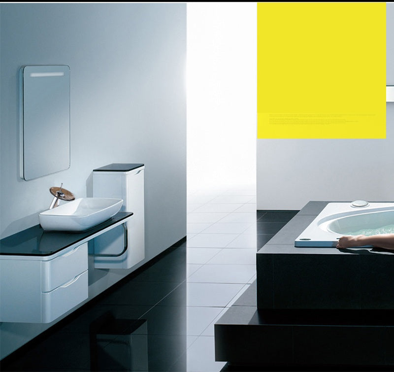 Chrome Waterfall Bathroom Faucet – Colorful Glass Basin Sink Mixer Tap, Single Lever Deck Mounted Round Design for Modern Home Bathrooms