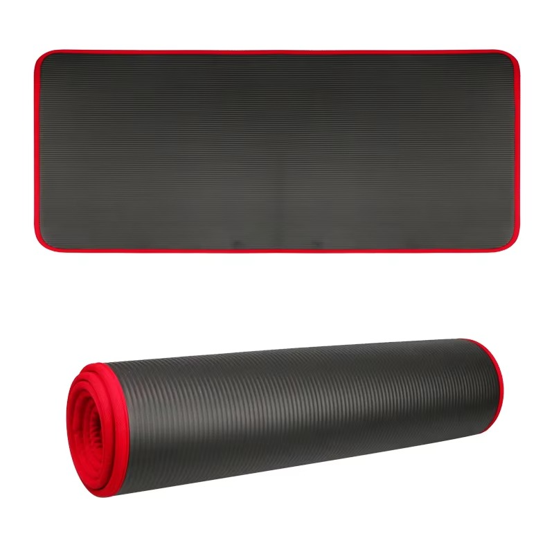 Extra Thick 0.39inch Non-Slip Exercise and Yoga Mat with Carry Band