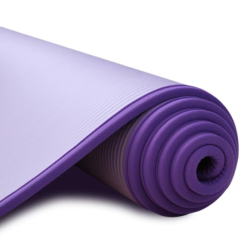 Extra Thick 0.39inch Non-Slip Exercise and Yoga Mat with Carry Band