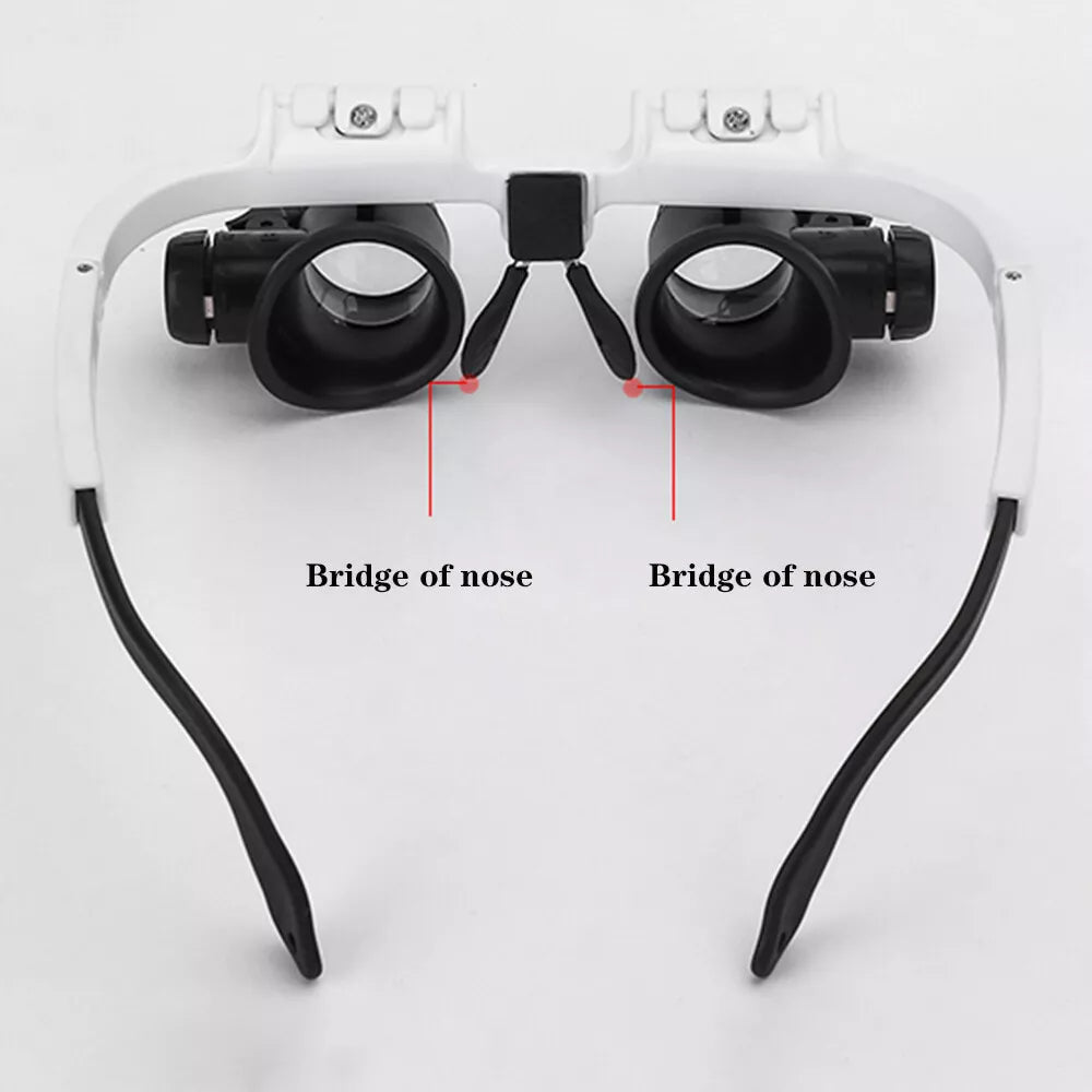 LED Magnifier Glasses – Enhanced Precision for Detailed Tasks and Close-Up Work