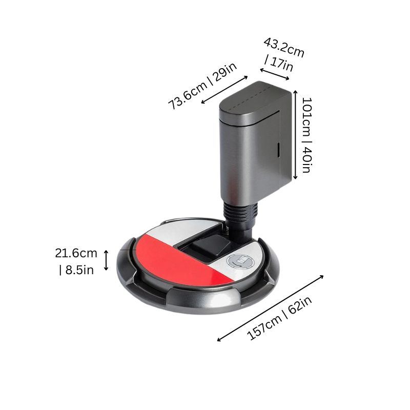 Windproof Door Stoppers Indoor Adjustable Safety Bottom of Door Holder No Drilling Heavy Duty Mechanical Floor Door Stop with Screws and Adhesive Polished Gold