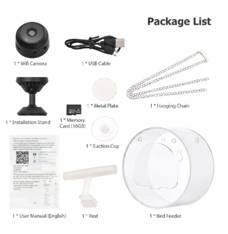 Smart Transparent Bird Feeder (Wifi Camera)