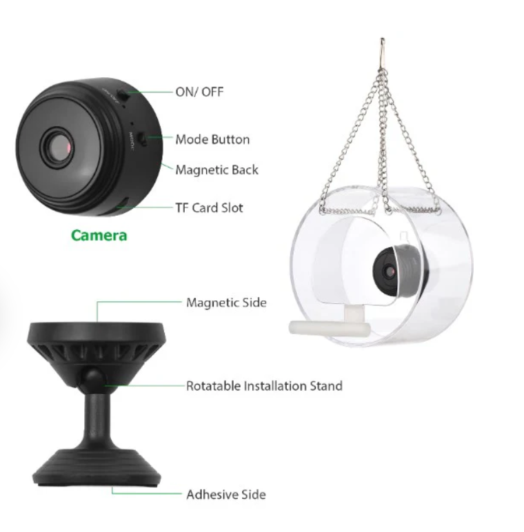 Smart Transparent Bird Feeder (Wifi Camera)