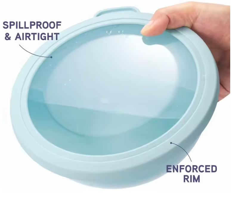 COOK WITH COLOR Plastic Mixing Bowls with Lids - 12 Piece Nesting Bowls Set includes 6 Prep Bowls and 6 Lids, Microwave Safe (Blue Ombre)