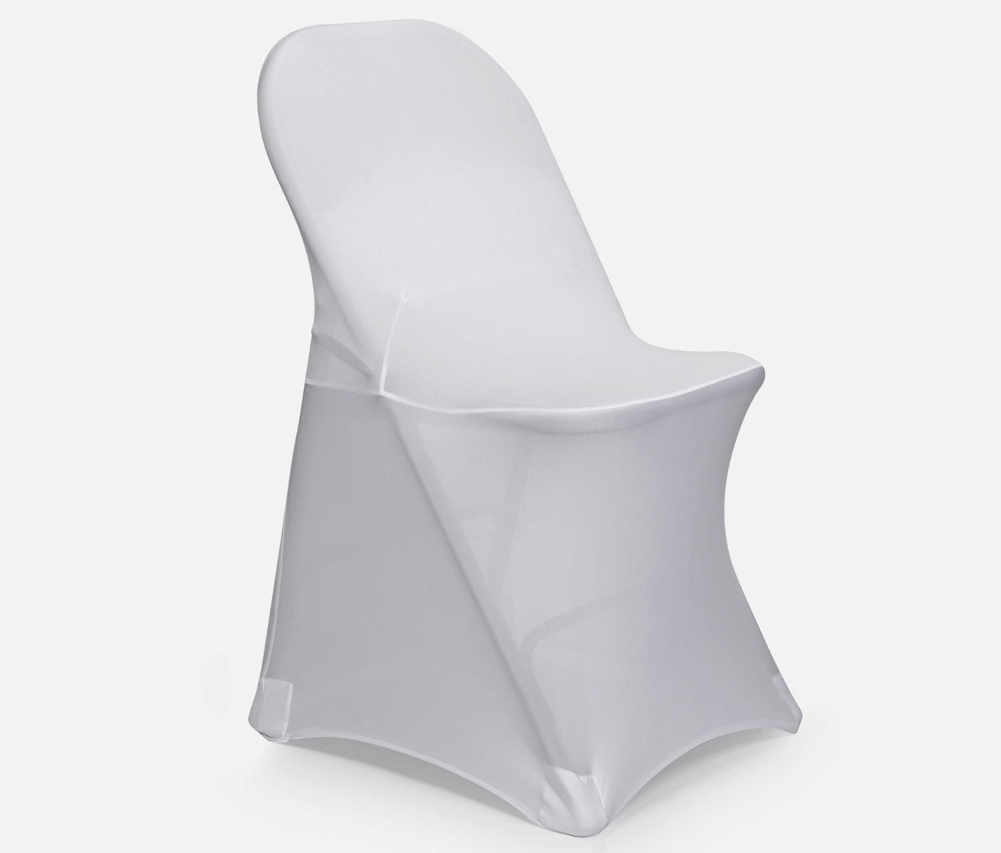 White/Black Spandex Folding Chair Cover Wedding Party in 10/30/50/100 pcs