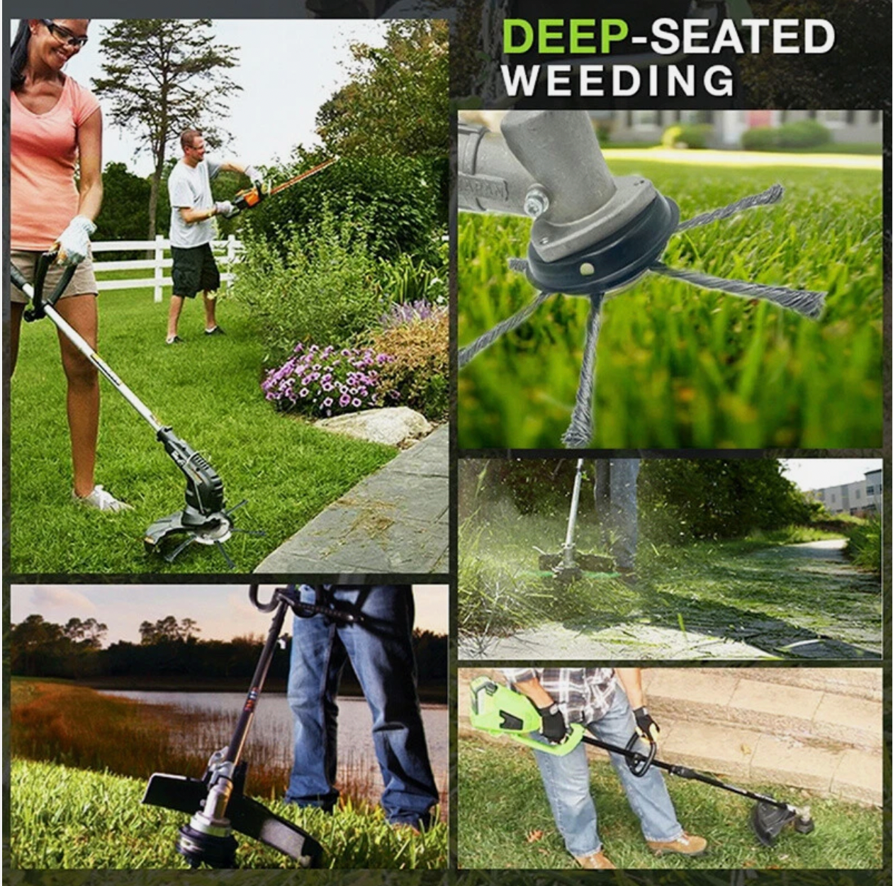 Lawn Mower Steel Wire Grass Trimmer Head Brush Cutter Weed Eater Trimmer Head