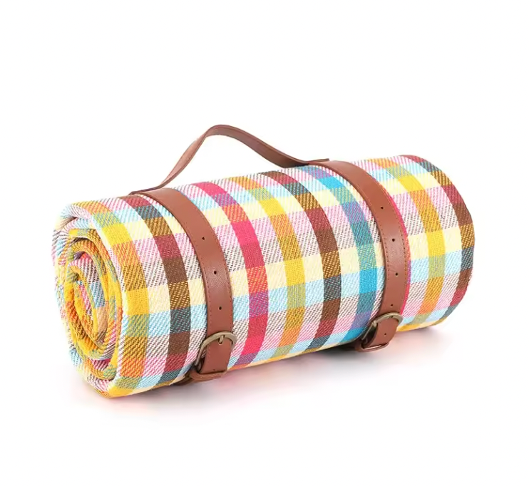 Outdoor Plaid Picnic Blanket Waterproof