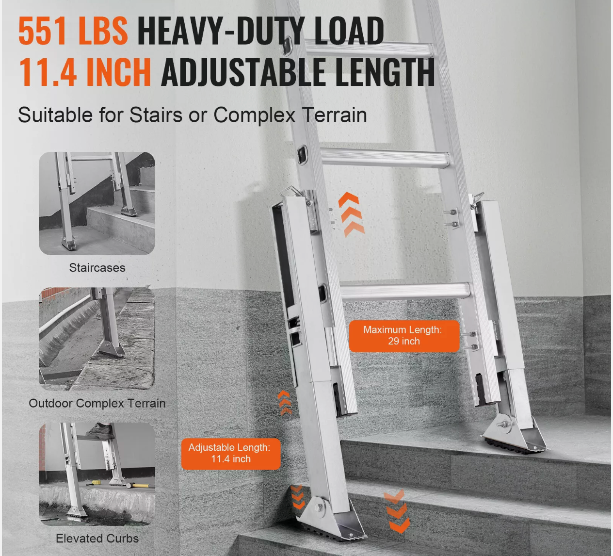 Ladder Levler 11.4 inch Expansion Length Leveling Tool Quick Release