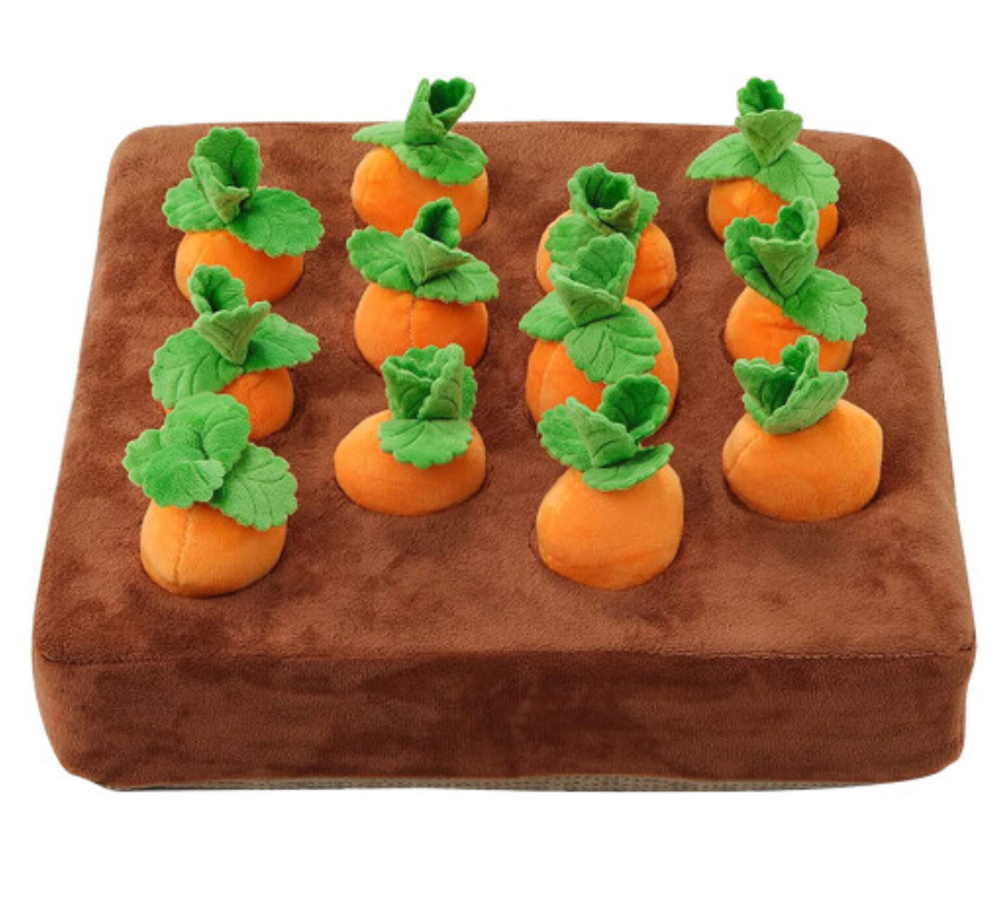 4/12pcs Pet Carrot Plush Toys, Dog Carrot Chewing Toys