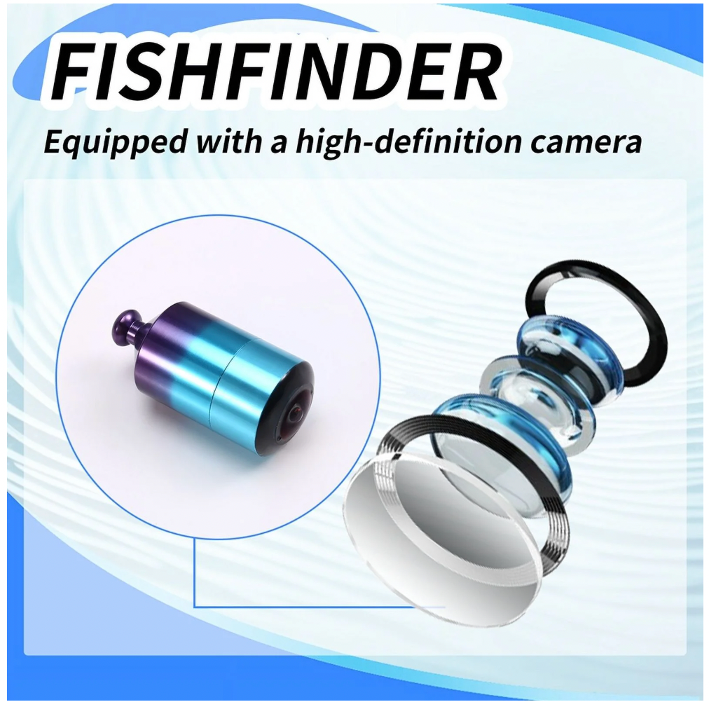 Underwater Fishing Camera – Durable AHD Waterproof Fish Finder with Aluminum Alloy Casing and Power for Deep Clarity