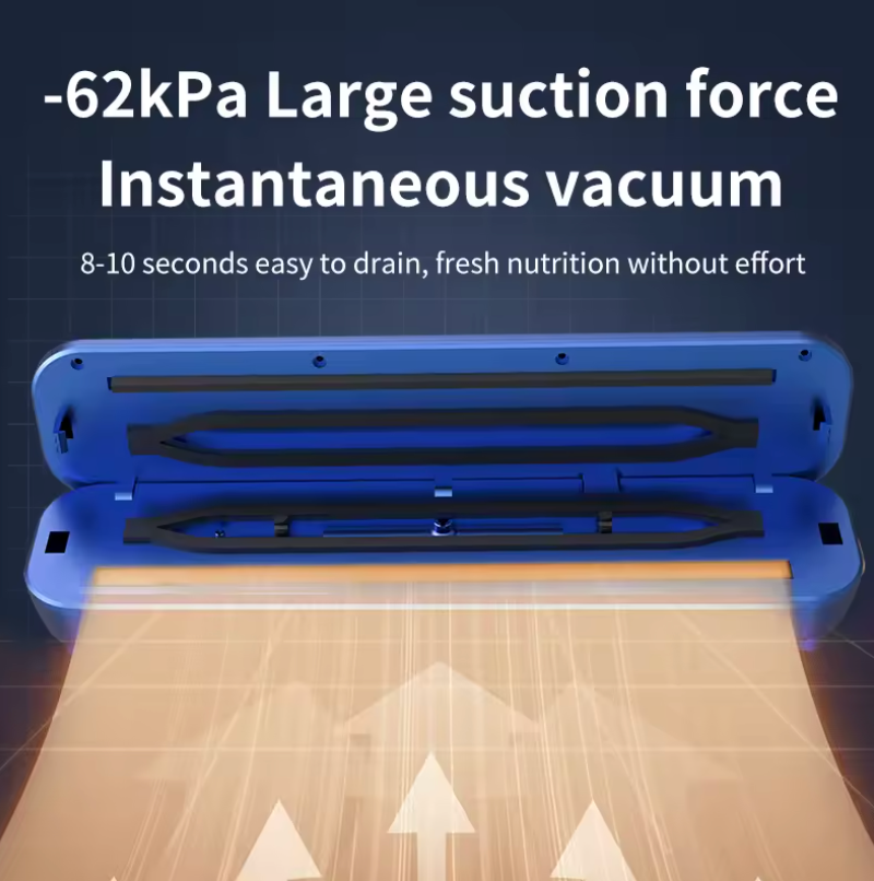 New LCD touch screen household food automatic vacuum sealing machine