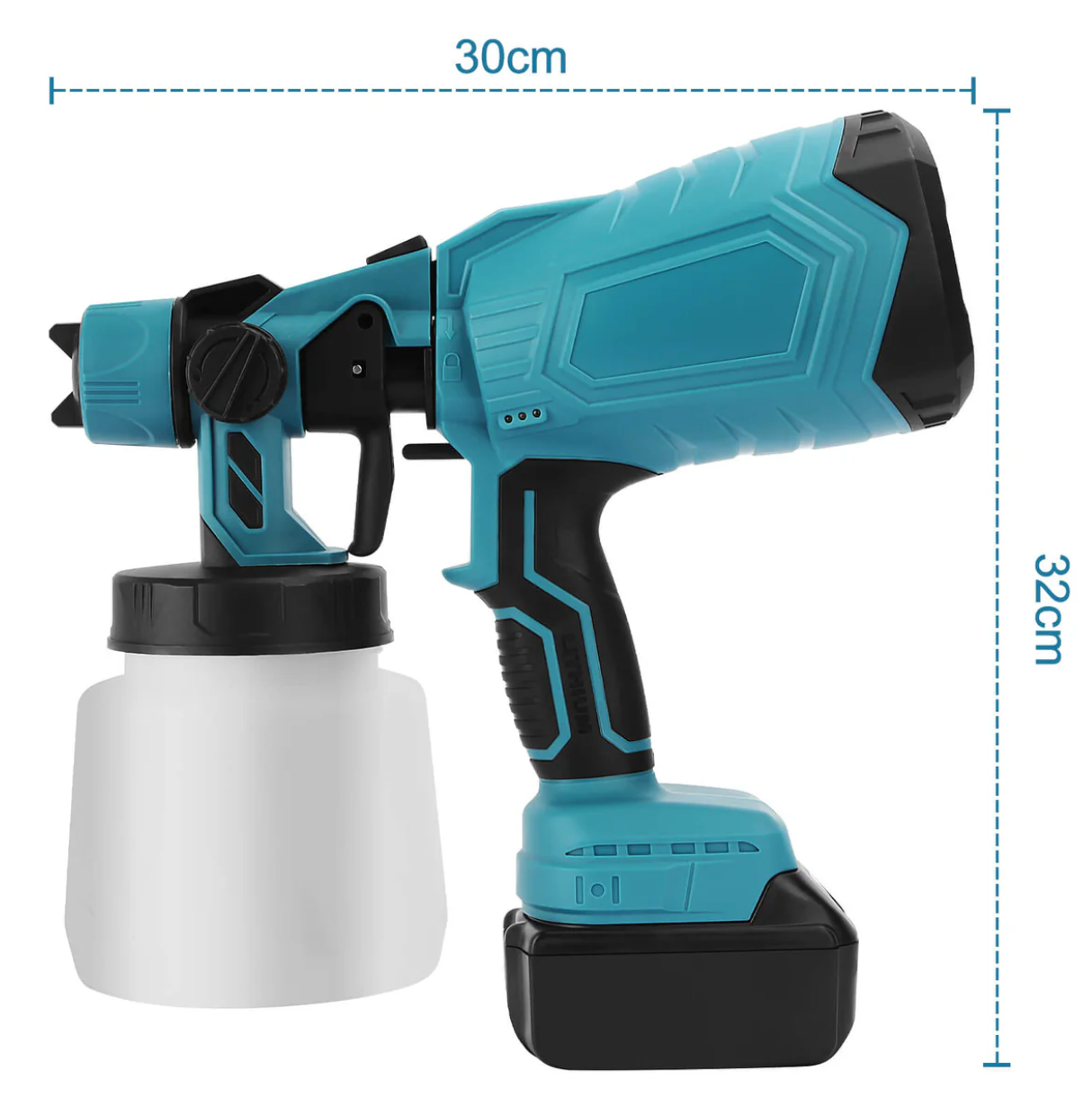 High-pressure Cordless Paint Sprayer with 2 Batteries