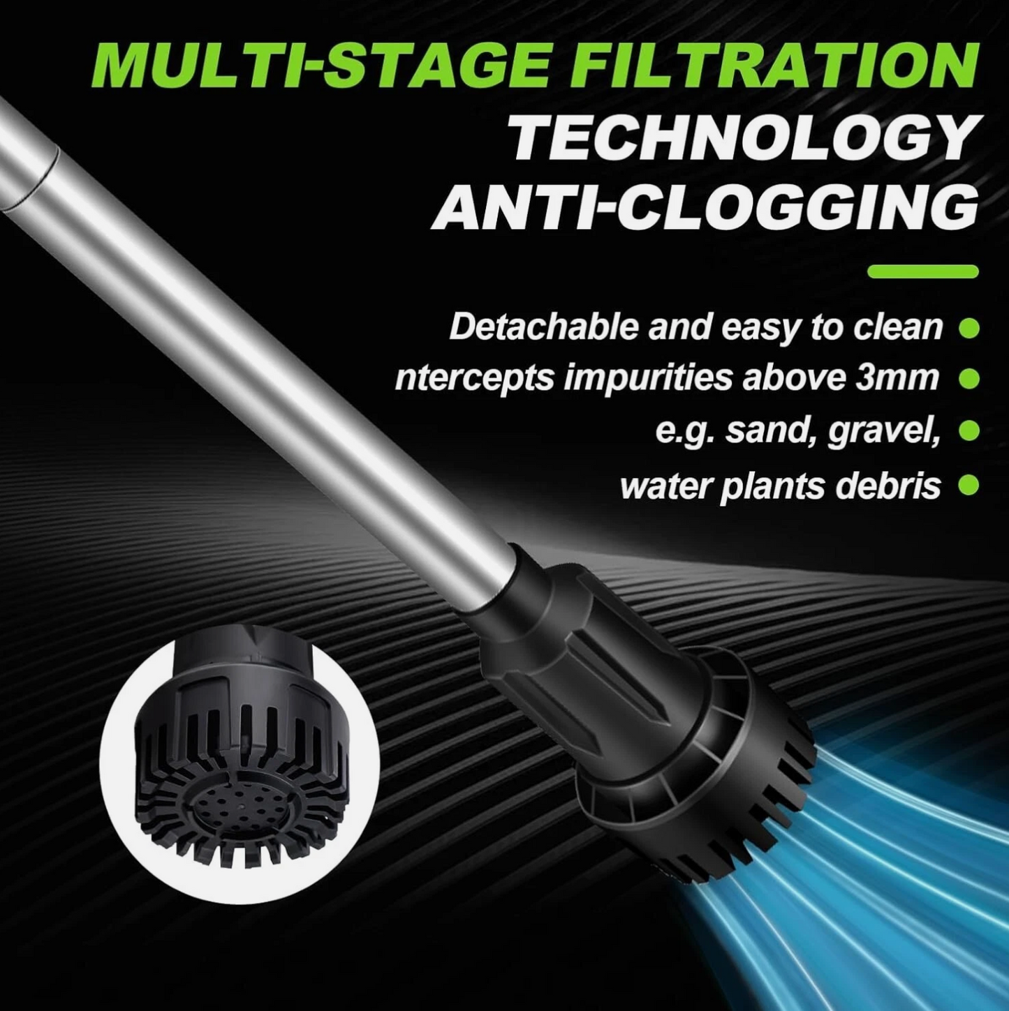 Cordless Stick Water Transfer Pump with 2 Batteries