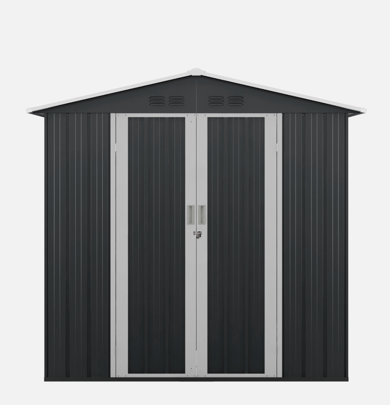 6'x4' Storage Shed Outdoor Metal Tool Shed with Lockable Doors for Patio,Lawn