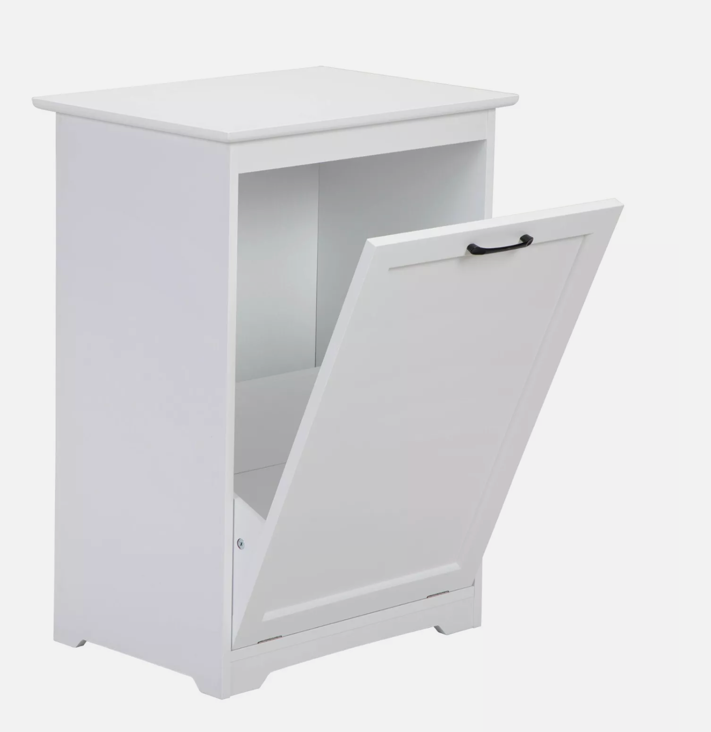 Modern Tilt-out Trash Cabinet Wood Kitchen Garbage Can Holder Recycling Cabinet