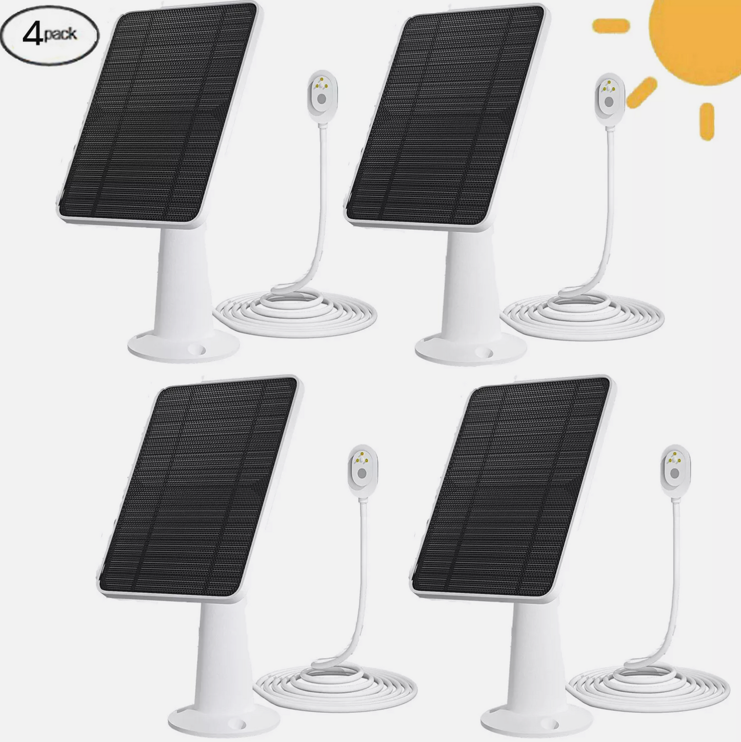 Magnetic Solar Panel Charger for Arlo Ultra/Ultra2/Pro 3/Pro 4 Security Camera