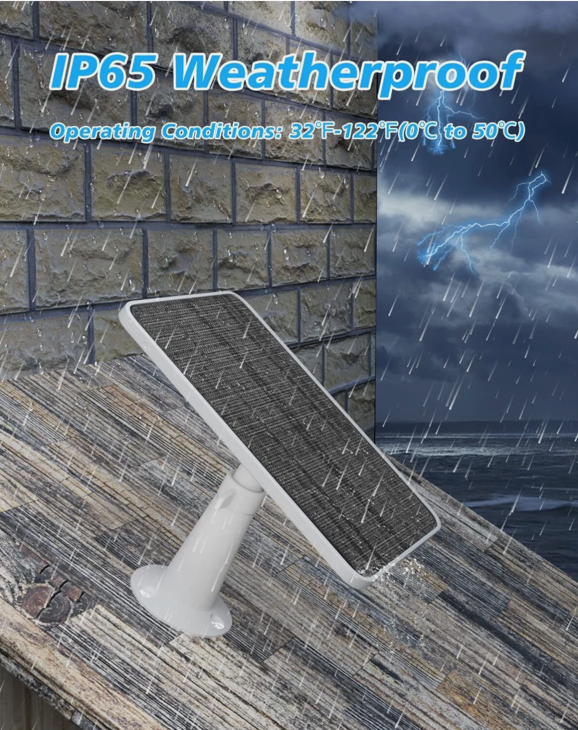 Magnetic Solar Panel Charger for Arlo Ultra/Ultra2/Pro 3/Pro 4 Security Camera