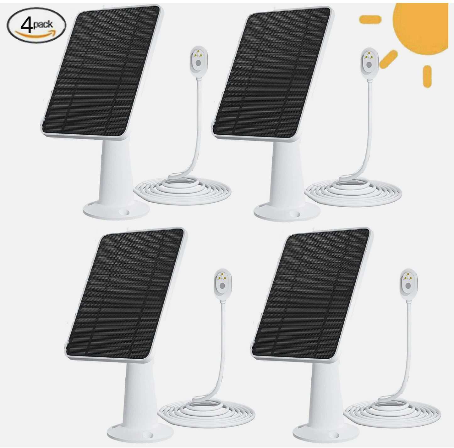 Magnetic Solar Panel Charger for Arlo Ultra/Ultra2/Pro 3/Pro 4 Security Camera