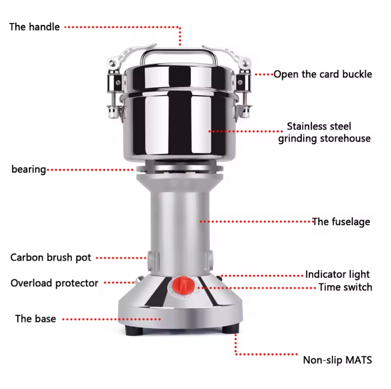 Herb Grain Grinder Electric Mill Cereal Machine-High Speed