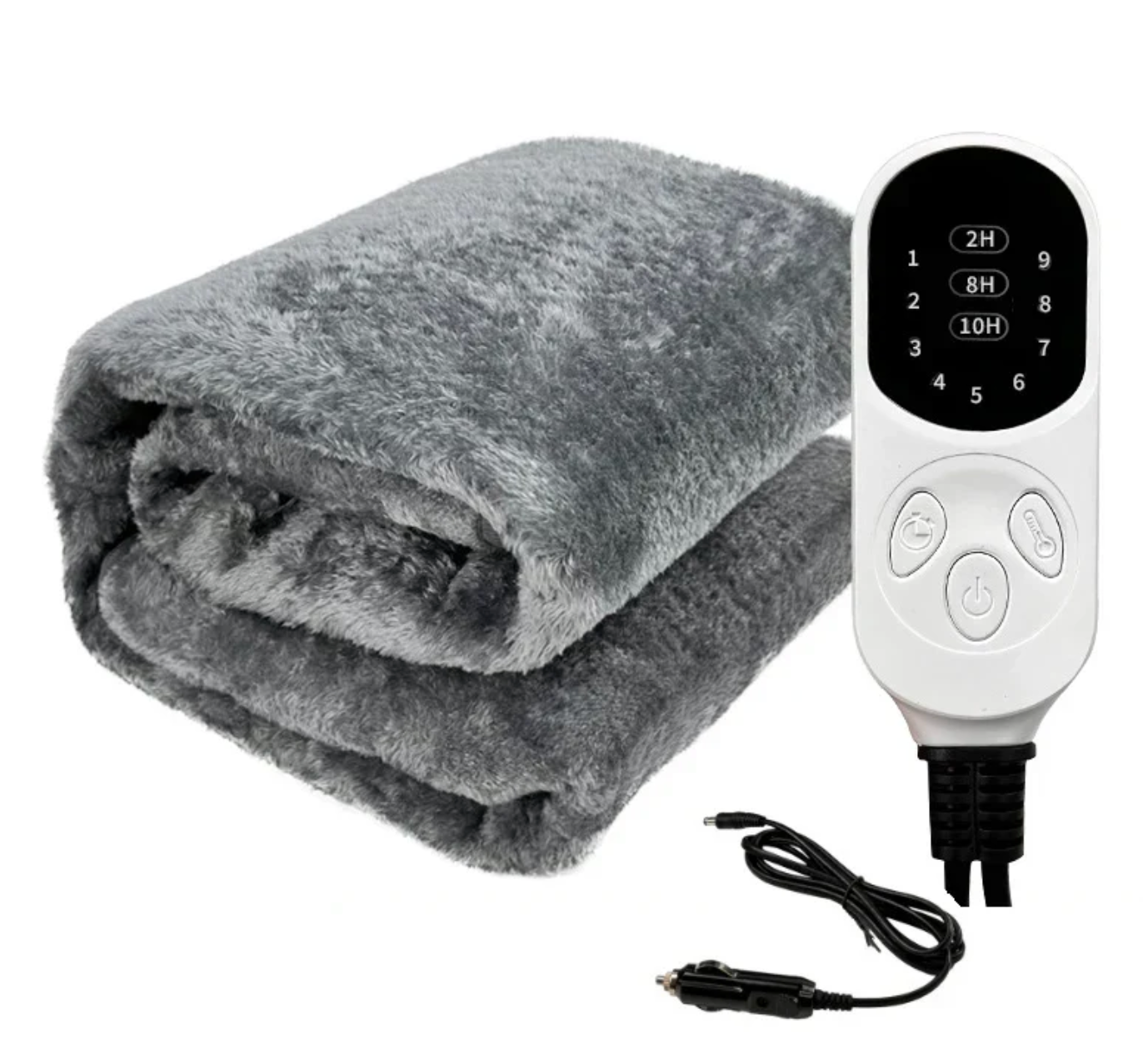 CozyDrive Electric Blanket: Washable 12V Heated Travel Blanket for Car, SUV, and Truck with Timer & Temp Control