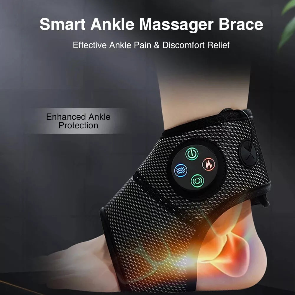 Ankle Brace Foot Massager with Electric Heating and Foot Pain Relief